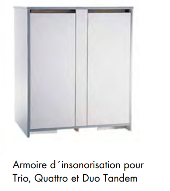 Armoire d'insonorisation en bois