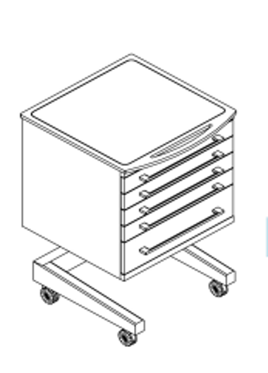 Meuble mobile 5 tiroirs